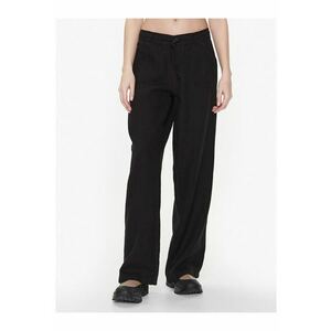 Pantaloni dama - 302751167 - Bumbac - Negru imagine