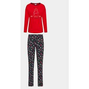 Pijama dama - us polo assn - Rosu - Bleumarin - Bumbac imagine