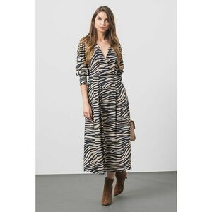 Rochie midi cu model zebra imagine