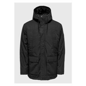 Geaca parka barbati - 209763010 - Poliester - Negru imagine