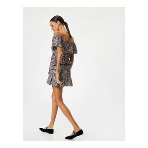 Rochie scurta cu animal print imagine