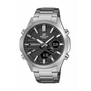 Ceas barbatesc Edifice EFV-C120D - mecanism quartz - data - cronograf - argintiu - 10 atm imagine