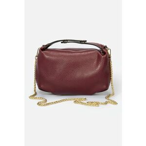 Geanta crossbody de piele cu bareta de lant imagine