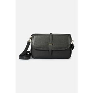 Geanta crossbody de piele cu aspect texturat imagine