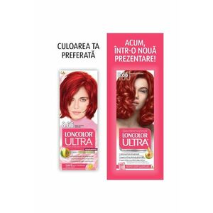 Vopsea de par permanenta Ultra 8.66 Rosu Intens Deschis - 100 ml imagine