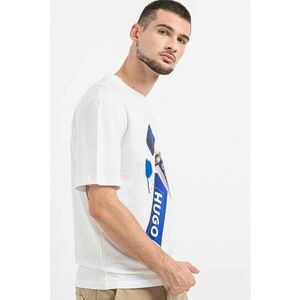 Tricou cu model si decolteu la baza gatului imagine