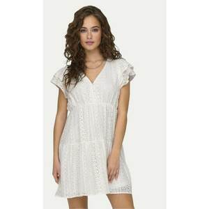 Rochie - 19077 - Bumbac - Alb imagine