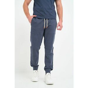 Pantaloni de trening din amestec de bumbac cu snur in talie imagine