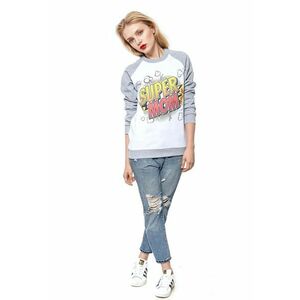 Bluza de trening din bumbac cu maneci raglan imagine