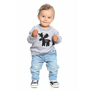 Bluza de trening cu imprimeu si maneci raglan imagine