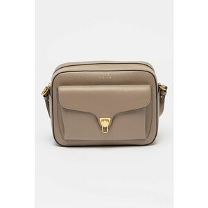 Geanta crossbody de piele cu buzunar frontal imagine