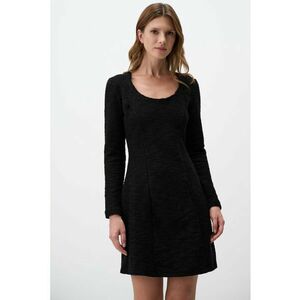 Rochie mini evazata texturata imagine