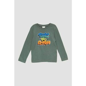 Bluza de bumbac cu imprimeu text imagine