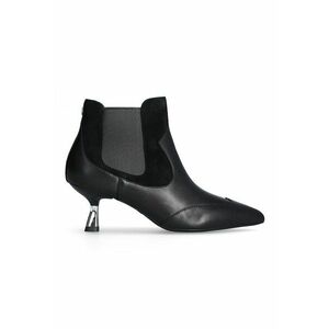 Botine Chelsea de piele cu toc kitten imagine