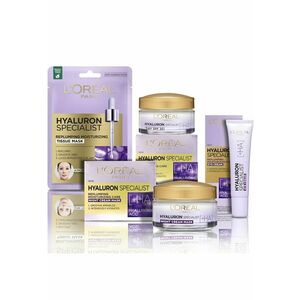 Set ingrijire ten Hyaluron Specialist: Crema hidratanta de zi pentru volumul tenului - 50 ml + Crema hidratanta de noapte pentru volumul tenului - 50 ml + Crema antirid de ochi - 15 ml + Masca servetel hidratanta - 30 g imagine