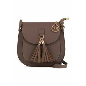 Geanta crossbody de piele cu fermoar decorativ imagine