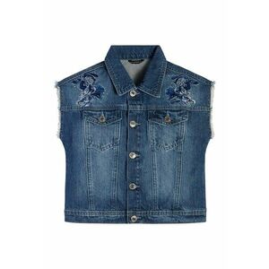 GUESS - Vesta din denim cu broderii florale imagine