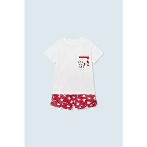 Set de pantaloni scurti si tricou cu imprimeu - 2 piese imagine