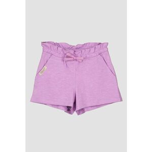 Pantaloni scurti de bumbac cu talie inalta si buzunare oblice imagine
