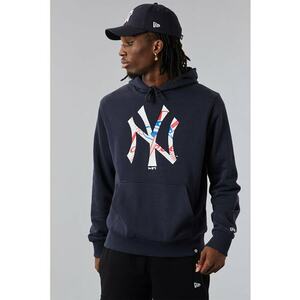 Hanorac cu logo dublu si buzunar kangaroo New York Yankees imagine