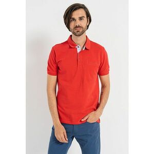 Tricou polo cu model si buzunar pe piept imagine