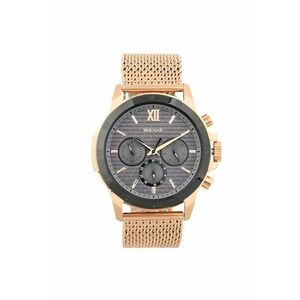 Ceas barbatesc model WWG400004M - bronz - gri - curea rose gold - mecanism quartz - rezistenta la apa 3 ATM imagine