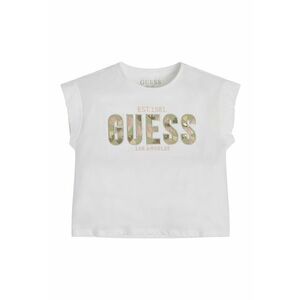 GUESS - Tricou de bumbac cu logo brodat imagine