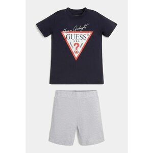 Guess - Pijama de bumbac cu tricou si pantaloni scurti imagine