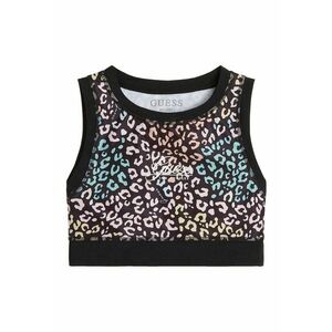 GUESS - Top crop cu animal print imagine