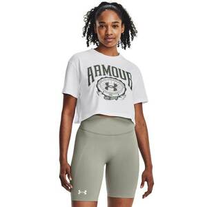 Top crop cu logo pentru antrenament Collegiate imagine