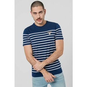 Tricou slim fit cu model in dungi imagine