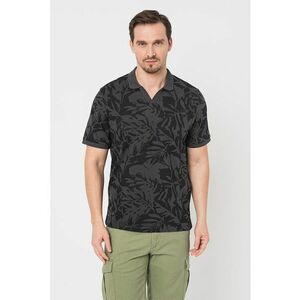 Tricou polo cu imprimeu tropical imagine