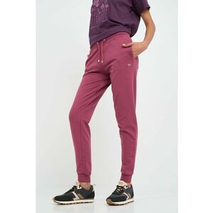 Pantaloni sport dama cu buzunare si snur - Visiniu imagine