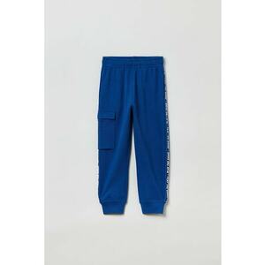 Pantaloni sport cu benzi laterale cu imprimeu text imagine