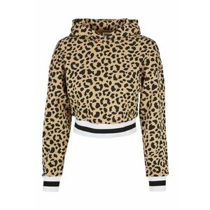 Hanorac crop cu model cu animal print imagine