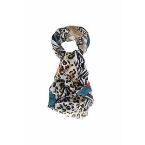 Esarfa din vascoza cu model animal print 80x180 cm imagine