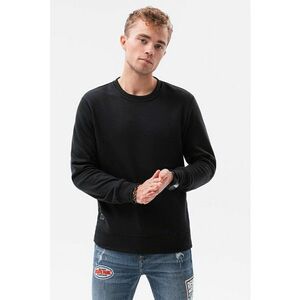 Bluza sport regular fit cu decolteu la baza gatului - Negru - imagine