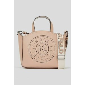 Geanta crossbody de piele cu logo perforat K/Circle imagine