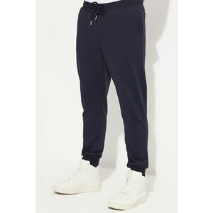 Pantaloni de trening din amestec de bumbac cu snur de ajustare imagine