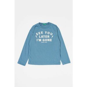 Bluza de bumbac cu imprimeu imagine