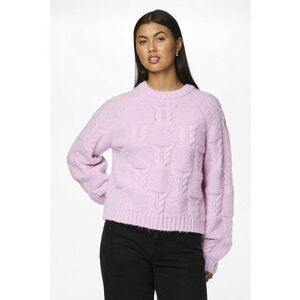 Pulover cu decolteu la baza gatului si maneci raglan Neo imagine