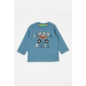 Bluza de bumbac cu imprimeu imagine