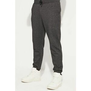 Pantaloni de trening din amestec de bumbac cu model uni imagine