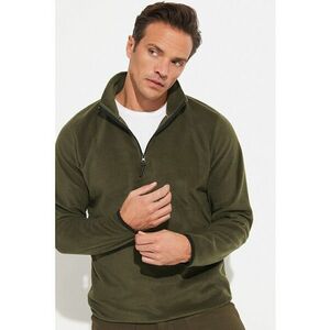 Bluza de trening din material fleece cu fermoar scurt imagine