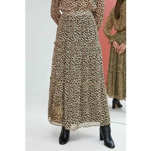 Fusta maxi cu animal print imagine