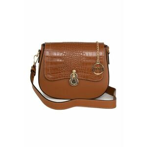 Geanta crossbody din piele cu segment cu aspect de piele de crocodil imagine