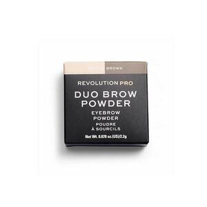 Pudra pentru sprancene Revolution PRO Duo - Medium Brown - 2 -2 g imagine