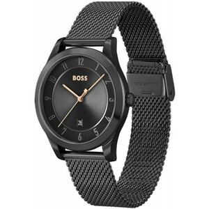 Ceas barbatesc 1513986 - mecanism quartz - carcasa si bratara otel inoxidabil - negru - 41mm imagine