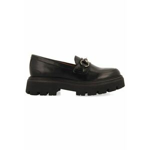 Pantofi loafer de piele cu aplicatie metalica imagine