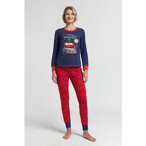 Pijama slim fit de bumbac Christmas imagine